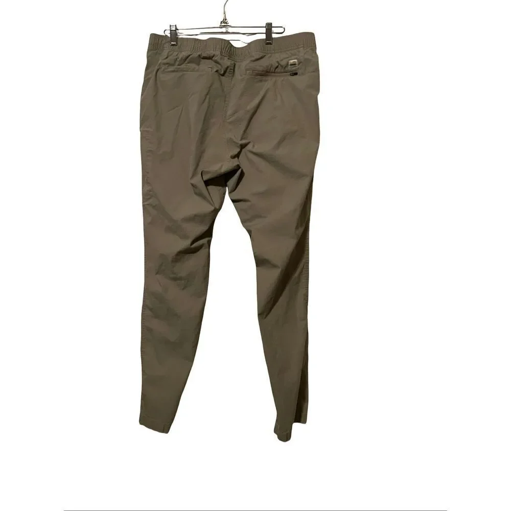 Vuori Mens Light Brown Drawstring Zip Pocket‎ Ripstop Climber Pants Size XL